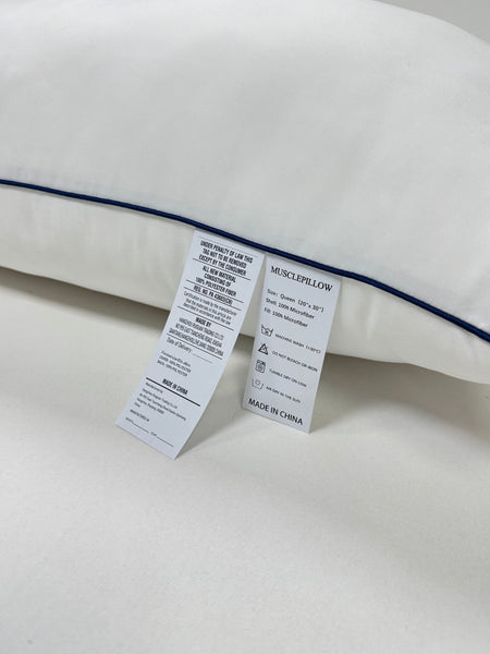 MUSCLEPILLOW  Pillows Queen Size Set of 2,Bed Pillows for Sleeping 2 Pack,Luxury Hotel Quality Pillow for Side and Back Sleeper,Filled with Down Alternative,Machine Washable,20 x 30 Inches